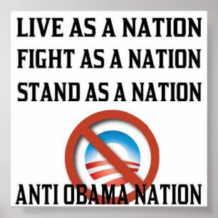 Anti poster da nação de Obama