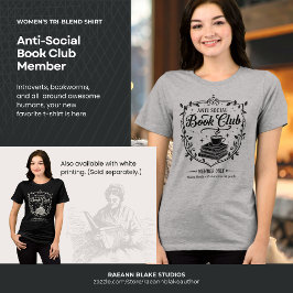 Anti-Social Book Club Member Women's (Black Print)