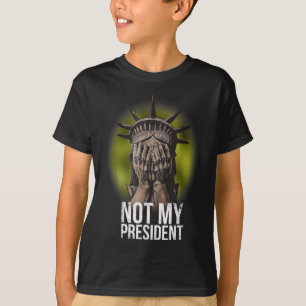 Anti-Trump Não Minha Camiseta Presidente Resistiu
