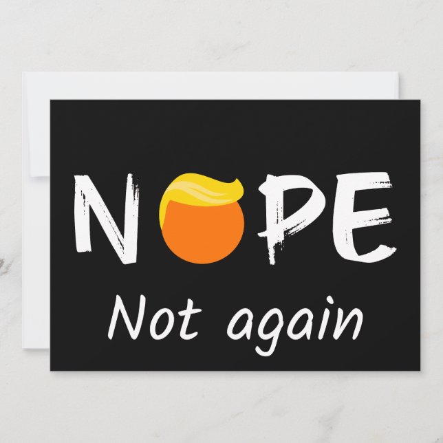 Anti-Trump - Não, Não Novamente Edição de Hallowee (Frente)