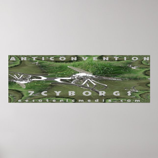 "Anticonvenção" pôster 36"x12" (90cm x 30cm) (Frente)