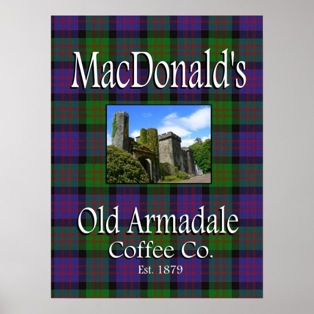 Antiga Armadale Coffee Co. Poster do MacDonald (Frente)
