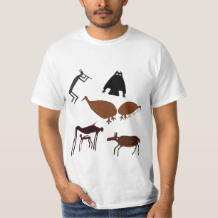Antiga Arte Tribal da Terra - Camiseta Antigos Ani