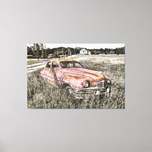 Antiga Canvas do Carro Art 3