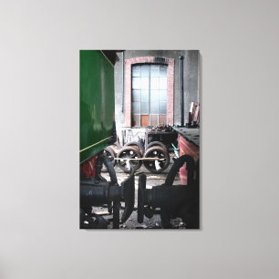 Antiga Canvas do trem de vapor Le Mastrou