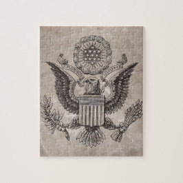 Antiga Casaco americana de Quebra-cabeça de Armas