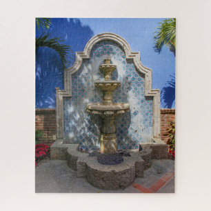 Antiga fonte de Azulejo mexicana Quebra-cabeça