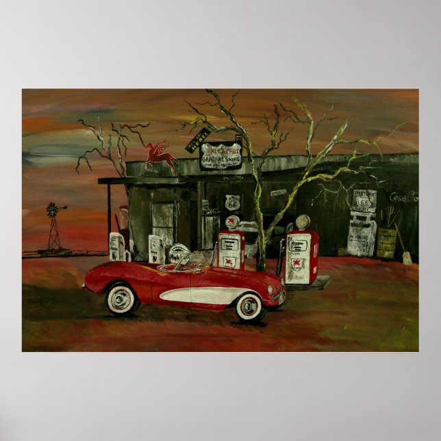 Antiga Impressão Poster de de matriz de ressonânci (Frente)