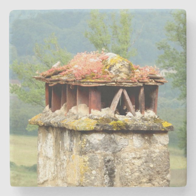 Antiga Porta copos de Pedra da Chaminé Francesa (Frente)