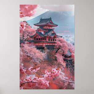 Antiga Poster de Arte Japonesa
