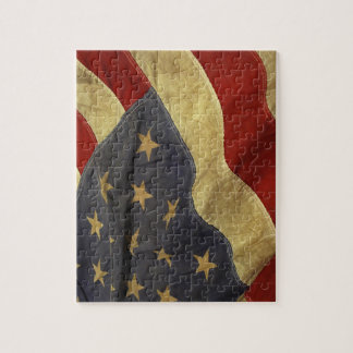 Antiga Quebra-cabeça de Bandeira Americana