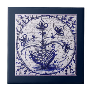 Antigo azulejo norte-alemão, azulejo cerâmico de