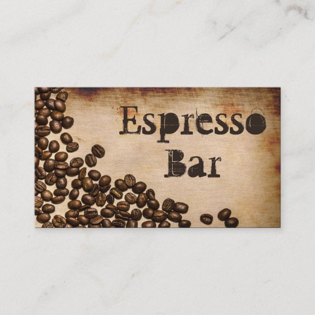 Antigo Bar Espresso Hessiano - Cartão de visita (Frente)