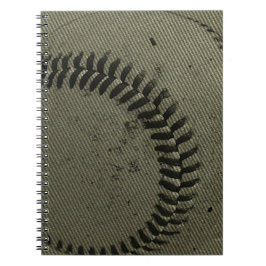 Antigo caderno de basebol