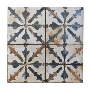 Antigo Padrão de Azulejo Italiano Branco