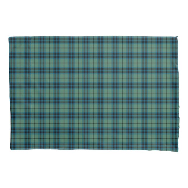 Antigo Tartan do Keith Clan, Xadrez Verde e Azul (Frente)