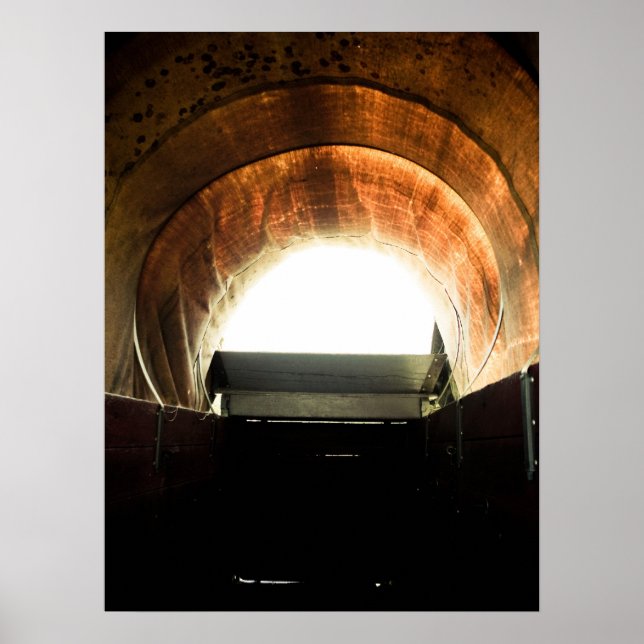 Antigo vagão coberto pelo oeste 05 Poster (Frente)