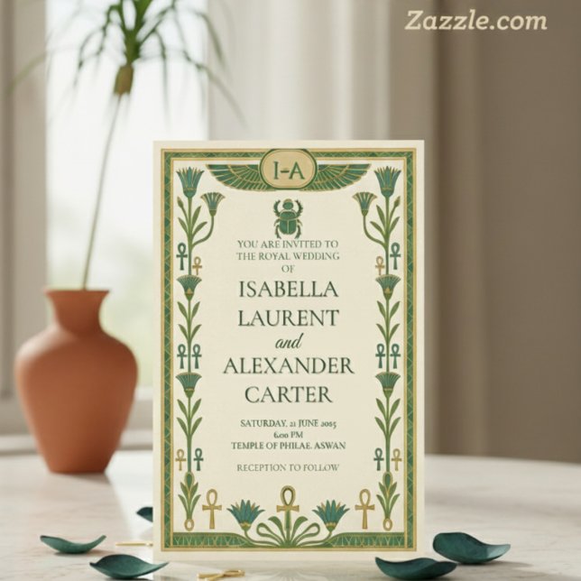 Antigos convites para casamentos sagrados egípcios (Criador carregado)