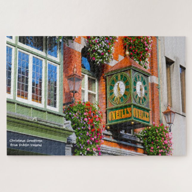 Antigos Pubs de Dublin. Irlanda Quebra-Cabeça (Horizontal)