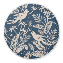 Antiguamente Chinoiserie Bird Floral Blue & Ivory