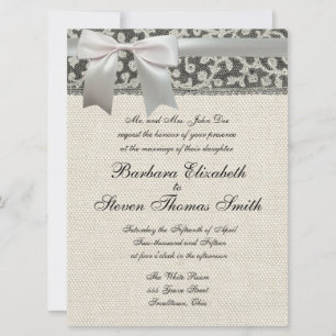 Antiguamente convite para casamento. Lace linen ru
