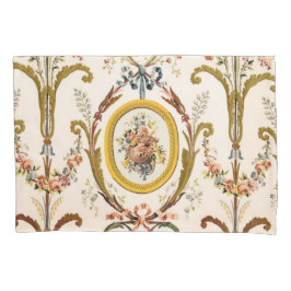 Antiguamente francês Rococo Floral Dourado Cream E