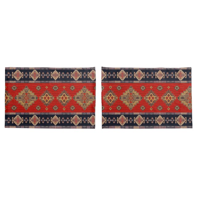 Antiguamente tapete vermelho turco Kilim (Verso - conjunto)