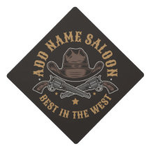 Antiguidade Armas de Cowboy ADD NOME Velho Salão O