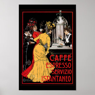 Antiguidade Espresso Expresso Café Poster Italian