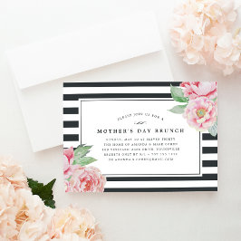 Antiguidade Peony | Convite Brunch Dia de as mães