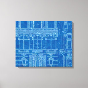 Antiguidade "Sentindo Azul" impressões Canvas Art