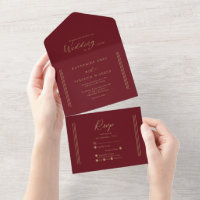 Antiquado Moderno Dourado | Casamento Minimalista 
