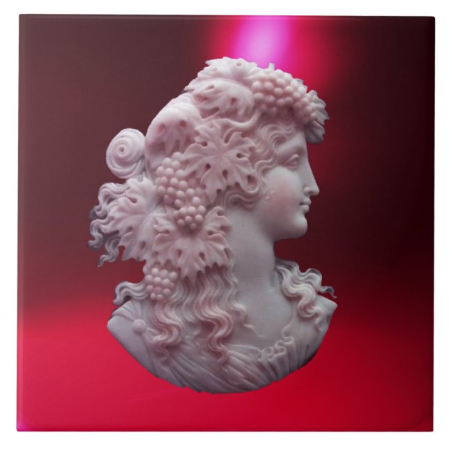 ANTIQUE CAMEO,SENHORA COM UVAS (Frente)
