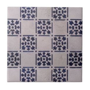 Antique Delft Azulejo Blue: Padrão Clássico de Art