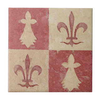 Antique French Mediaeval Fleur de Lis Pattern