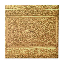 Antique Ornamental Golden Floral Pattern
