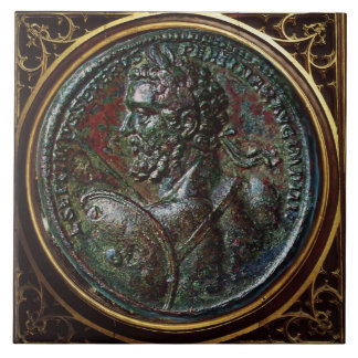 ANTIQUE ROMAN BRONZE MEDALLION SEPTIMUS SEVERUS