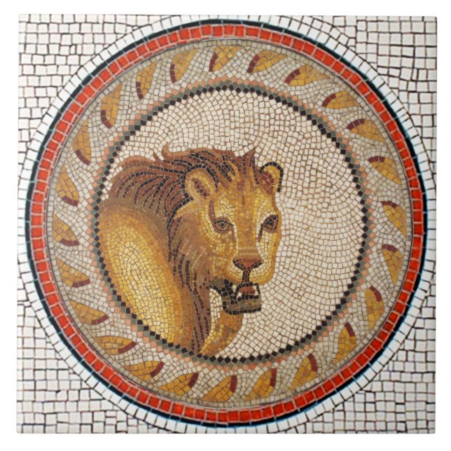 ANTIQUE ROMAN MOSAICS / LION (Frente)