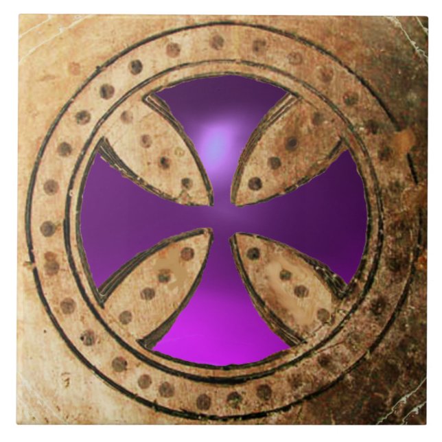 ANTIQUE TEMPLAR CRUZAR Ametista Roxo (Frente)