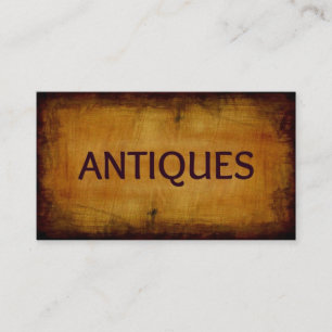 Antiques escovados Cartão de visita Antiquados