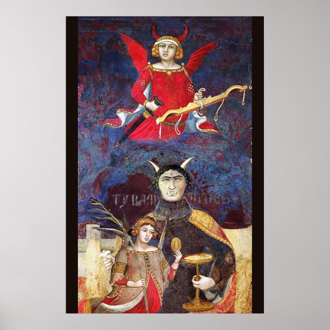 ANTÍQUIO RENAISSANCE TAROTS 15 / POSTER DO DIABO (Frente)
