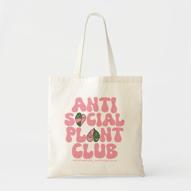 Antisocial Plant Club - Plantas Bolsas de canvas (Frente)