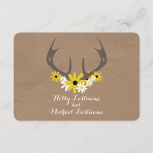 Antlers + O cartão dos Wildflowers inspirou RSVP