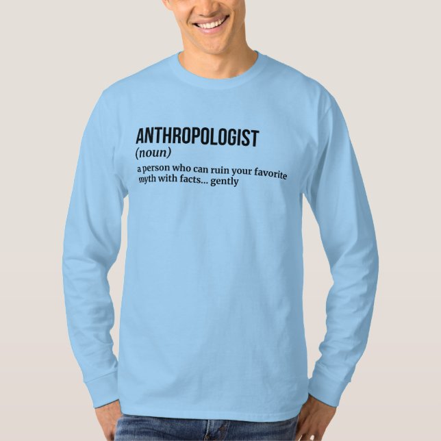 Antropologista Engraçado Mens Top (Frente)