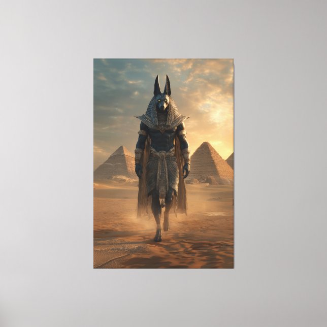 Anubis Canvas – Egyptian Mythology Wall Art (Frente)