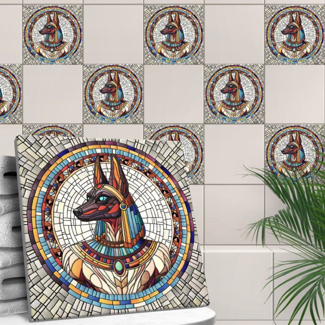 Anubis Egípcio - Arte Mosaica (Criador carregado)