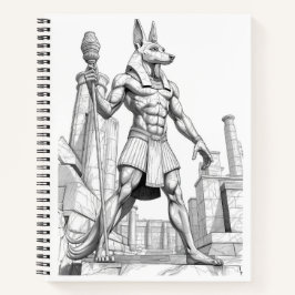 Anubis Egyptian God of the Dead Sketch Art Noteboo