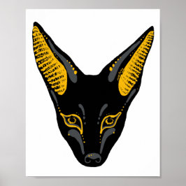 Anubis Jackal Art Poster