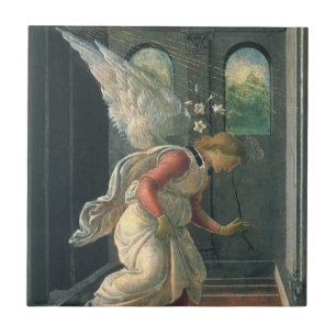 Anunciação (detalhe do anjo) por Sandro Botticelli