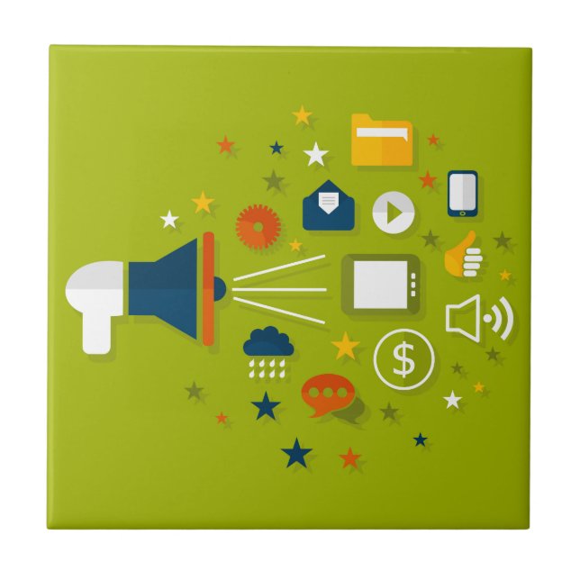 Anunciando um megafone (Frente)